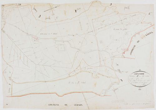 Arinthod, section I, Saint-Colomb, feuille 2.géomètre : Billet