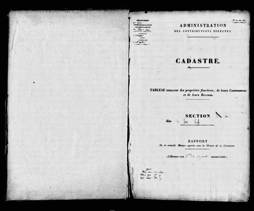 Etat de sections.