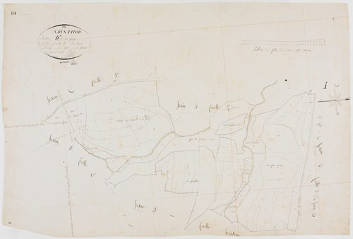 Arinthod, section D, les Paluay, feuille 2.géomètre : Billet