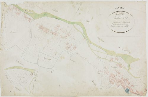 Arlay, section C, le Bourg et sur les Levées, feuille 1. [1811]géomètre : [Girardet]