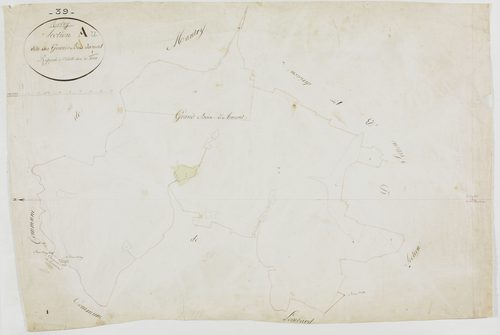 Arlay, section A, les Grands Bois d'Amont, feuille unique. [1811]géomètre : [Girardet
