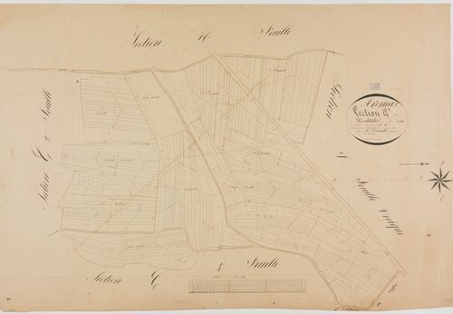 Aromas, section G, Montdidier et la Brue, feuille 1.géomètre : Renardet
