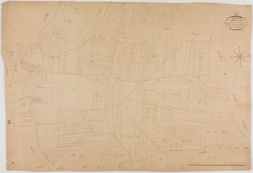 Aromas, section H, Marsonna, feuille 1.géomètre : Henry Deniset