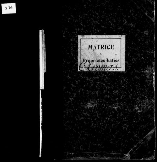 Matrice des propriétés bâties.
