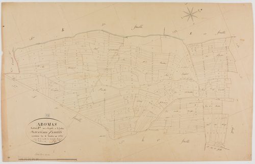 Aromas, section I, l'Hôpital, feuille 2.géomètre : Singey