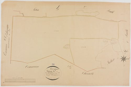 Aromas, section G, Montdidier et la Brue, feuille 3.géomètre : Renardet