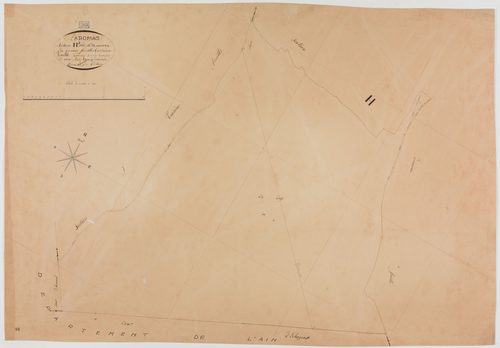 Aromas, section H, Marsonna, feuille 3.géomètre : Henry Deniset