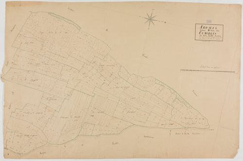 Aromas, section B, les Cuquelus, feuille 1.géomètre : Grenier