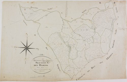 Arsure-Arsurette, section C, la Dabuds, feuille unique.