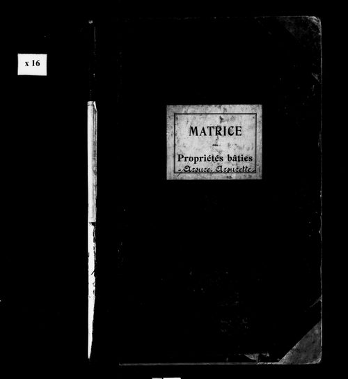 Matrice des propriétés bâties.