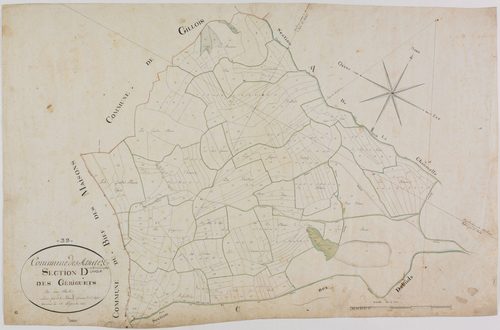 Arsure-Arsurette, section D, les Gériguets, feuille 1.