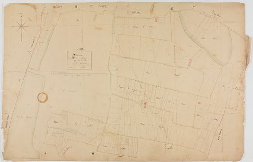 Arthenas, section B, les Rippes, feuille 4.géomètre : A. Grillot