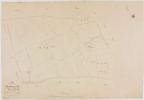 Audelange, section B, le Châtaignier, feuille 2.géomètre : Grenier