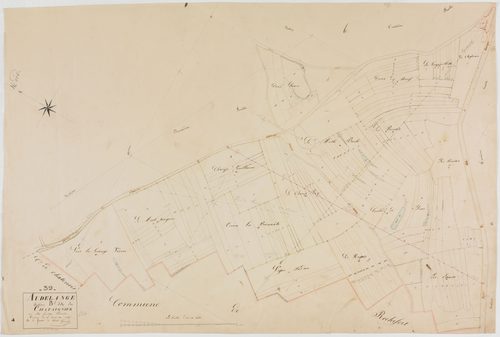 Audelange, section B, le Châtaignier, feuille 1.géomètre : Grenier
