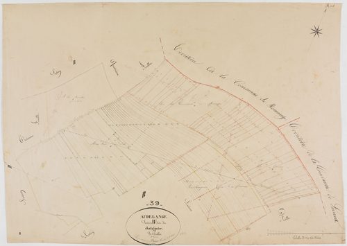 Audelange, section B, le Châtaignier, feuille 5.géomètre : Bénier