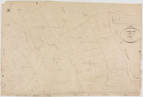 Audelange, section B, le Châtaignier, feuille 6.géomètre : Bénier