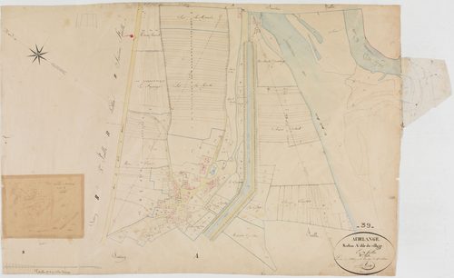 Audelange, section A, le Village, feuille 2.géomètre : Bénier