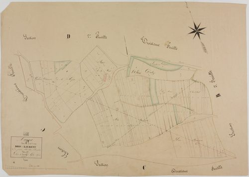 Augea, section C, les Rompois, feuille 1.géomètre : Epailly