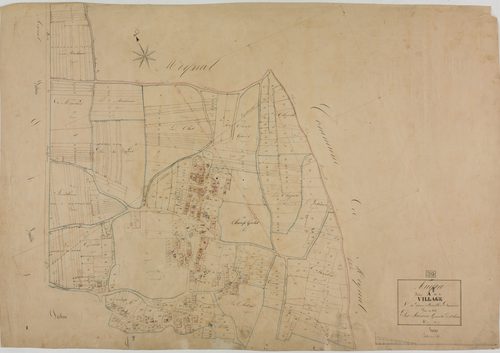 Augea, section A, le Village, feuille 1.géomètre : Jannin