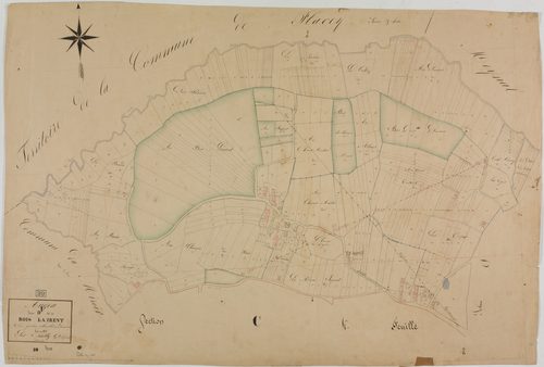 Augea, section D, Saint-Laurent, feuille 1.géomètre : Epailly