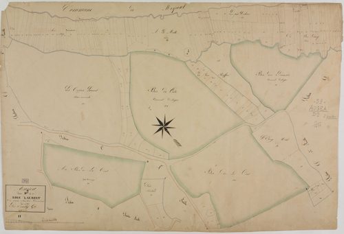 Augea, section D, Saint-Laurent, feuille 2.géomètre : Epailly