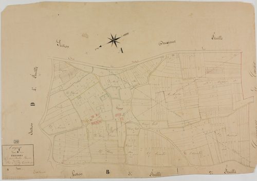 Augea, section B, Changea, feuille 1.géomètre : Epailly