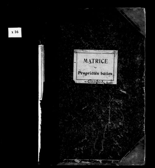 Matrice des propriétés bâties.