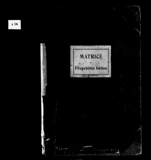 Matrice des propriétés bâties.