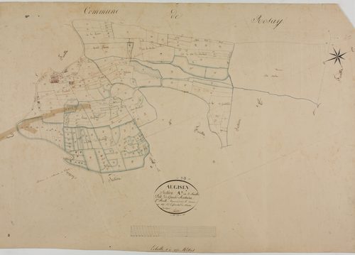 Augisey, section A, Grand-Fontaine, feuille 2.géomètre : Rosset