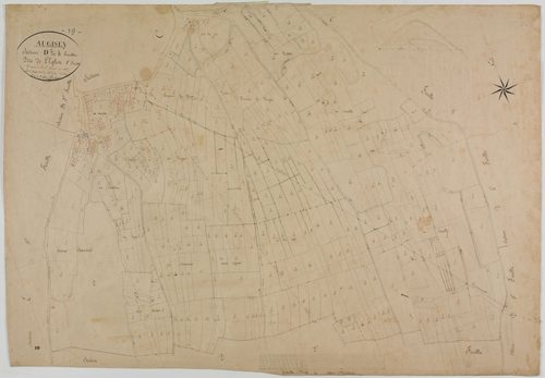 Augisey, section D, l'Eglise, feuille 1.géomètre : Rosset