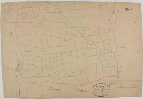 Augisey, section C, les Prés Saint-Laurent, feuille 3.géomètre : Rosset