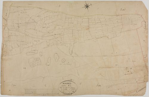 Augisey, section C, les Prés Saint-Laurent, feuille 1.géomètre : Rosset