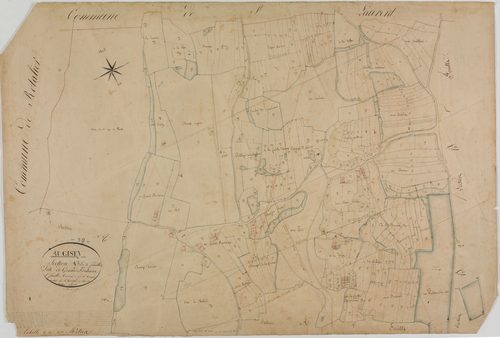 Augisey, section A, Grand-Fontaine, feuille 1.géomètre : Rosset