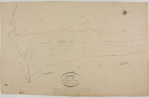 Augisey, section C, les Prés Saint-Laurent, feuille 2.géomètre : Rosset