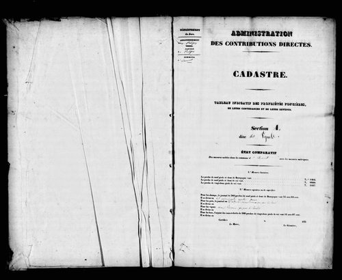 Etat de sections.