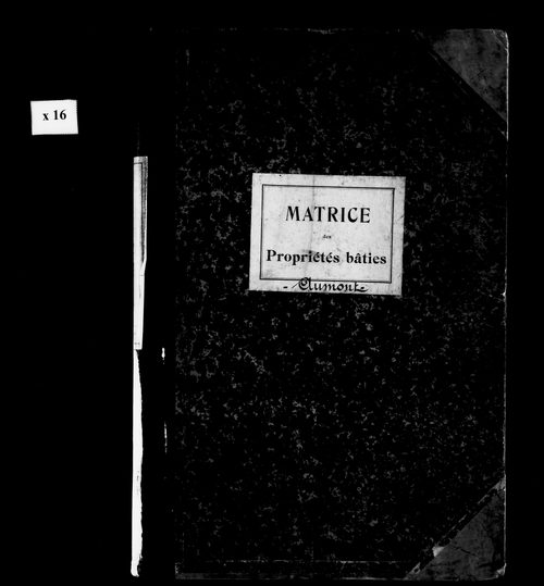 Matrice des propriétés bâties.