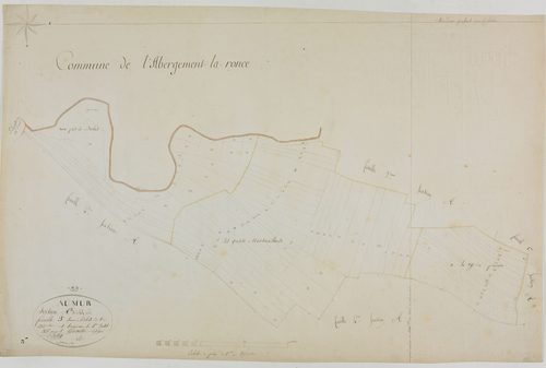 Aumur, section A, le Bief Noir, feuille 3.géomètre : Billet