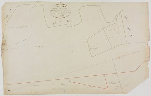 Aumur, section B, le Village, feuille 6.géomètre : Billet
