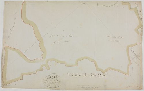 Aumur, section A, le Bief Noir, feuille 5.géomètre : Billet