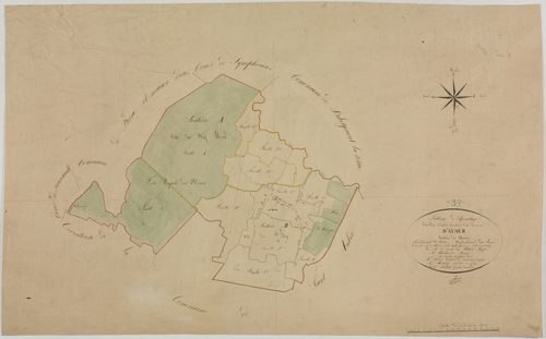 Aumur, tableau d'assemblage.géomètre : Billet