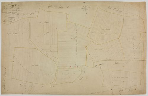 Aumur, section A, le Bief Noir, feuille 1.géomètre : Billet