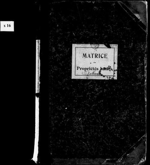 Matrice des propriétés bâties.