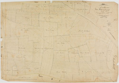 Authume, section A, la Grande Fin, feuille 2.géomètre : Mathieu