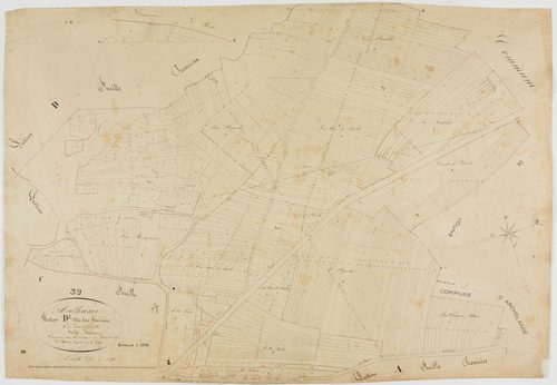 Authume, section D, les Fournées, feuille 2.géomètre : Mathieu