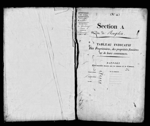 Etat de sections.
