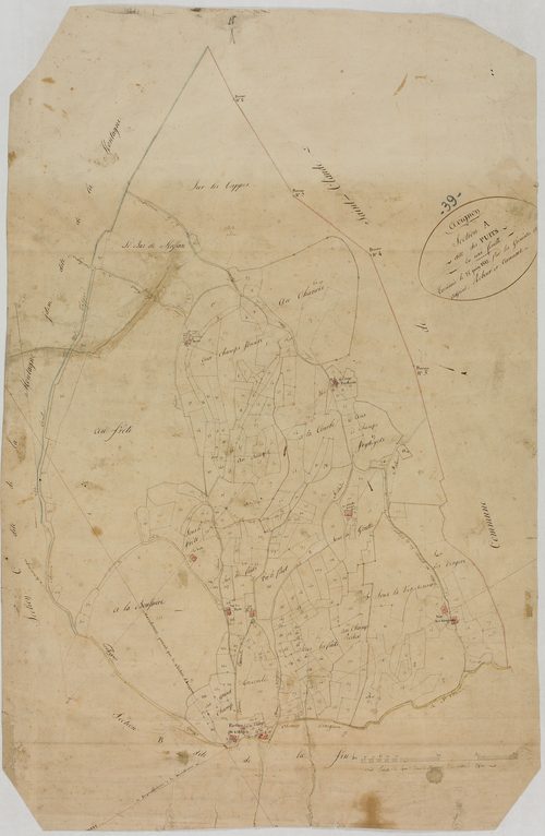 Avignon-lès-Saint-Claude, section A, le Puits, feuille unique.géomètre : Rebour et Camuset