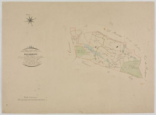 Balaiseaux, tableau d'assemblage.géomètre : Sauldubois