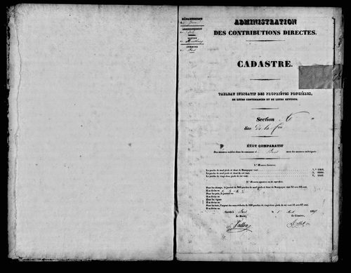 Etat de sections.