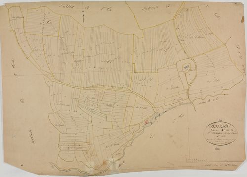 Barésia-sur-l'Ain, section A, Saint-Martin, feuille 4.géomètre : Rosset