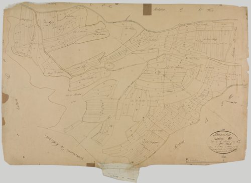 Barésia-sur-l'Ain, section B, la Croix, feuille 3.géomètre : Rosset